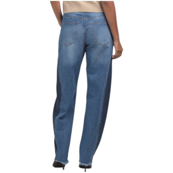FLYING ANGEL Two Tone Barrel Jeans - Picture 2 of 2